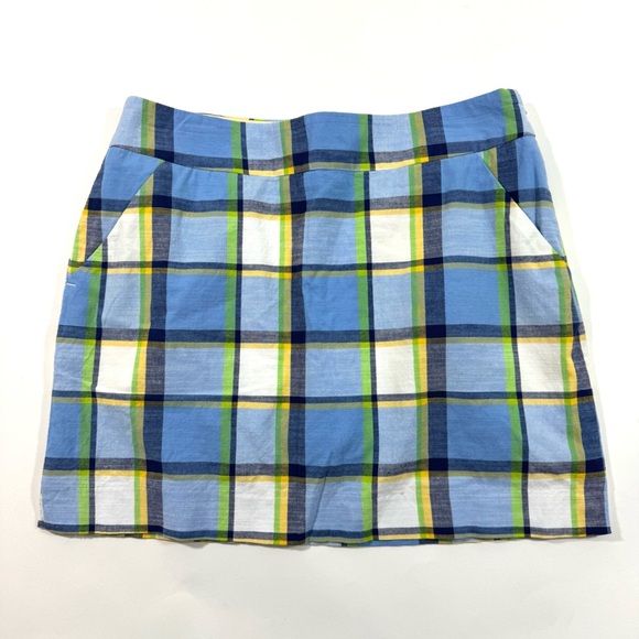 Loudmouth Womens Golf Skort Blue Plaid - Picture 1 of 7